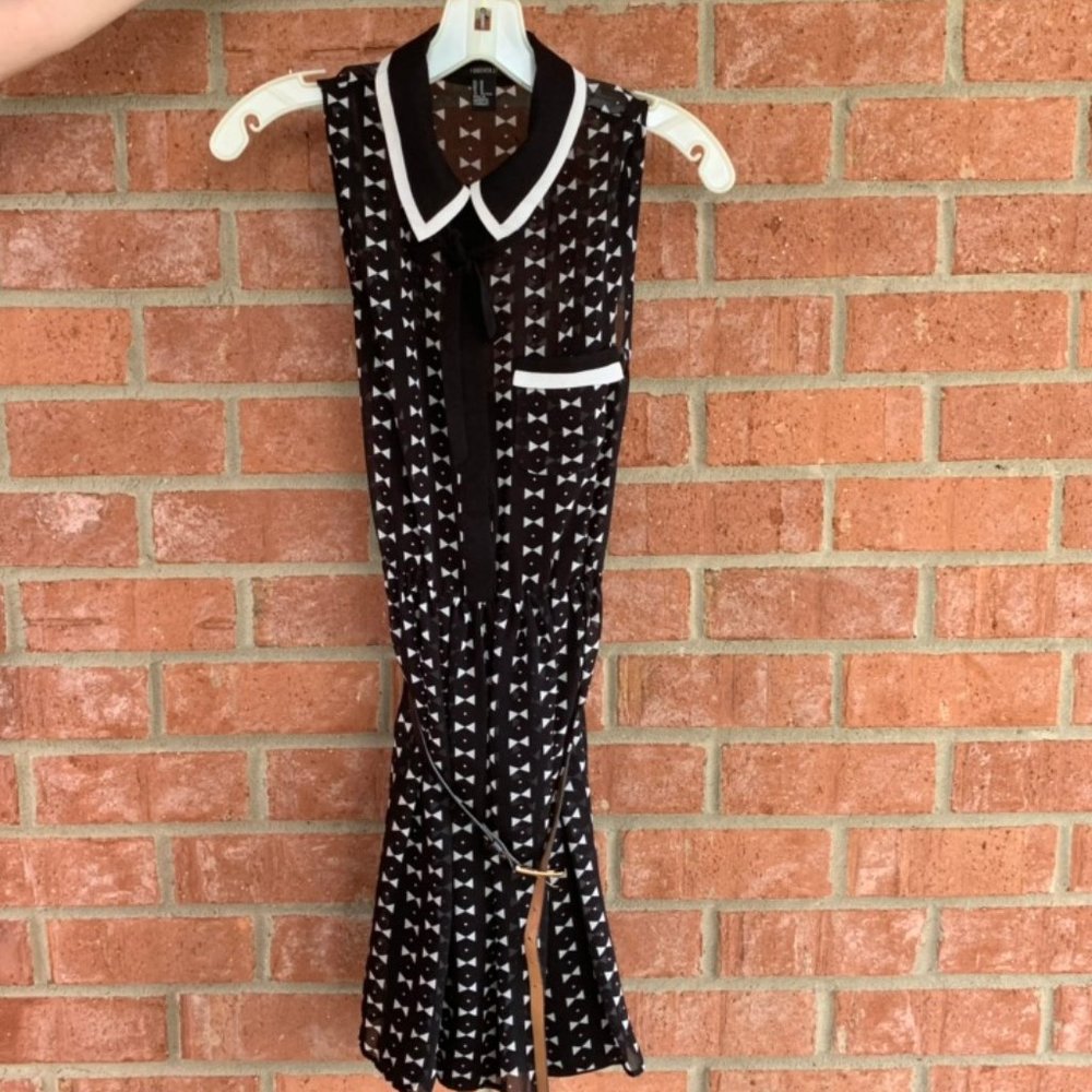 Forever 21 Black and White Bowtie Dress
